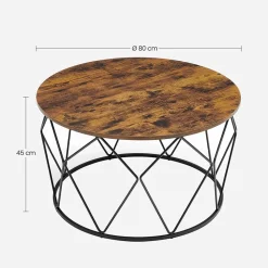 Cheap SONGMICS Table basse grille industriel