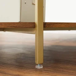 Outlet SONGMICS Table basse marron noisette doré Beige