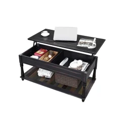 Discount SONGMICS Table basse ouvrable brun Gris