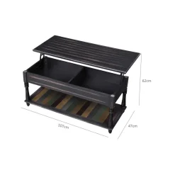 Discount SONGMICS Table basse ouvrable brun Gris