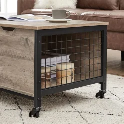 Online SONGMICS Table basse rangement grège Blanc