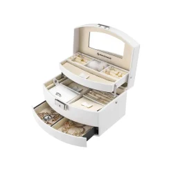 New SONGMICS Table basse ronde Brun Vintage Noir