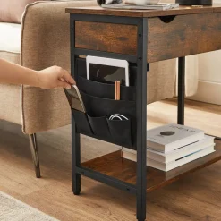 Flash Sale SONGMICS Table basse ronde grège Noir