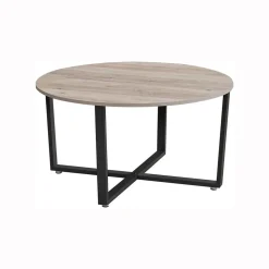 Discount SONGMICS Table basse ronde grège