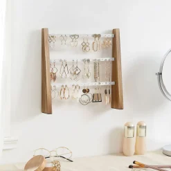 Discount SONGMICS Table basse style moderne blanc marbré et noir d'encre