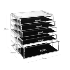 Shop SONGMICS Table basse tiroirs boisé blanc Brun Vintage Blanc