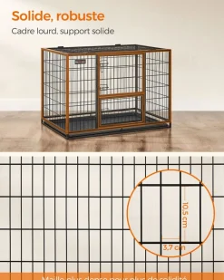 Fashion SONGMICS Table basse tiroirs industriel