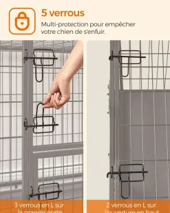 Fashion SONGMICS Table basse tiroirs industriel