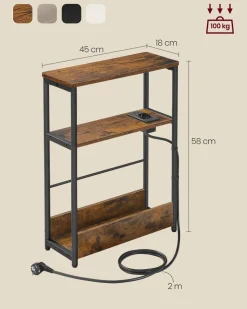 Best SONGMICS Table basse verre doré