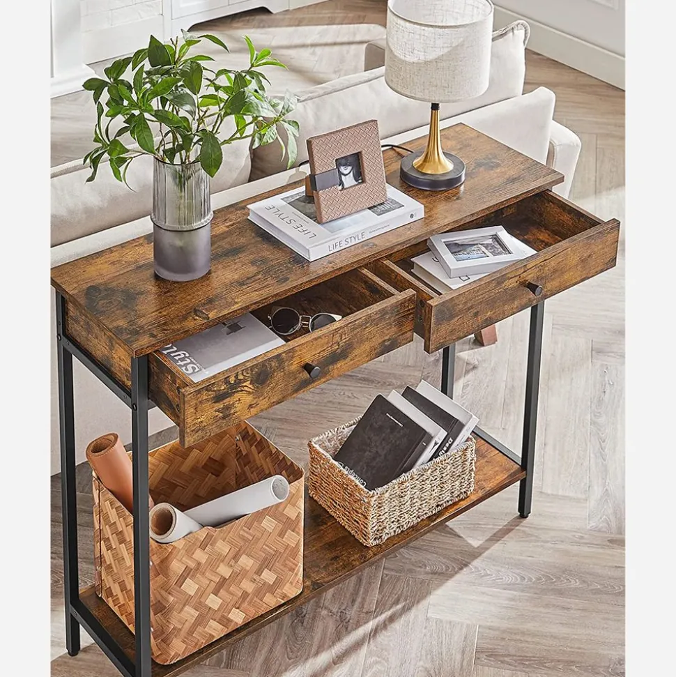 Cheap SONGMICS Table console 2 tiroirs