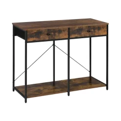 New SONGMICS Table console 2 tiroirs Noir