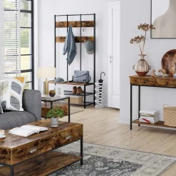 Hot SONGMICS Table console 2 tiroirs Noir