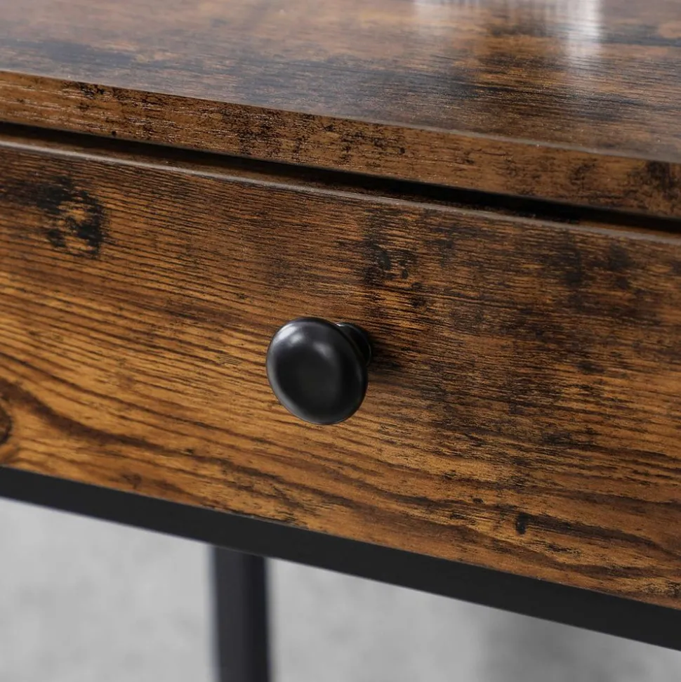 Hot SONGMICS Table console 2 tiroirs Noir