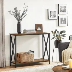 Sale SONGMICS Table console design X Noir