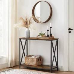 Sale SONGMICS Table console design X Noir