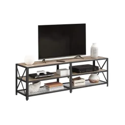 New SONGMICS Table console longue industriel Brun Vintage Noir