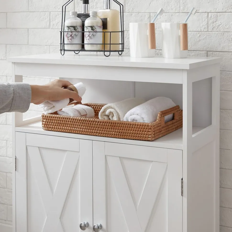 Fashion SONGMICS Table console verre doré