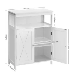 Fashion SONGMICS Table console verre doré