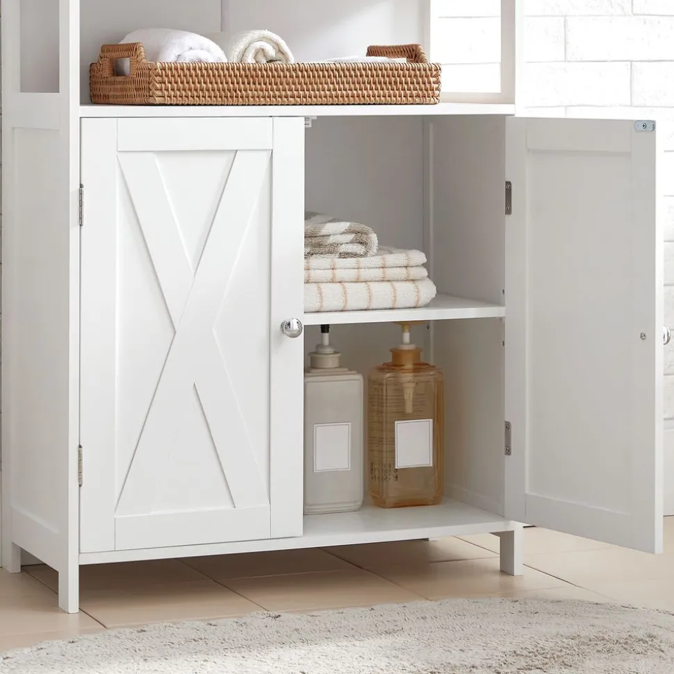 Fashion SONGMICS Table console verre doré