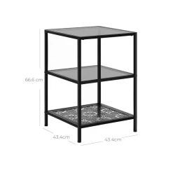 Online SONGMICS Table d'apoint rosace Blanc