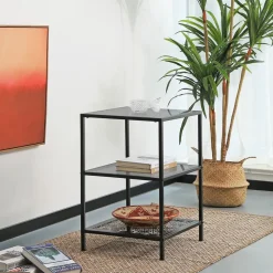 Online SONGMICS Table d'apoint rosace Blanc