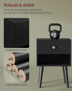 Best Sale SONGMICS Table d'Appoint Marron Rustique + Noir