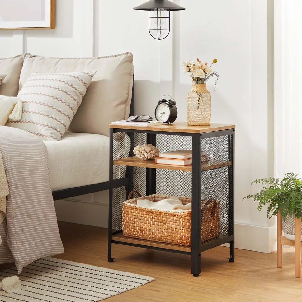 Shop SONGMICS Table d’appoint 3 niveaux Blanc