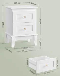 Cheap SONGMICS Table d’appoint avec multiprise marron rustique et noir classique