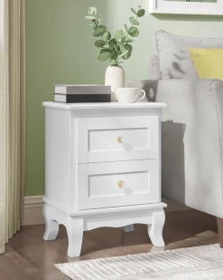 Cheap SONGMICS Table d’appoint avec multiprise marron rustique et noir classique