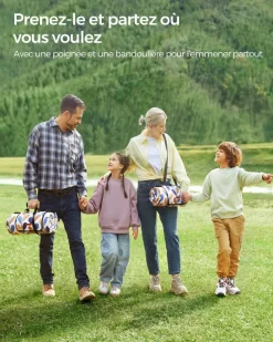 Clearance SONGMICS Table d'appoint avec multiprise marron rustique noir