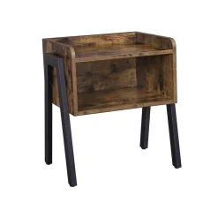 Cheap SONGMICS Table d'appoint casier industriel Marron Rustique