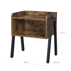 Cheap SONGMICS Table d'appoint casier industriel Marron Rustique