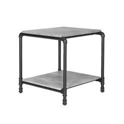 Flash Sale SONGMICS Table d'appoint effet béton industriel Blanc