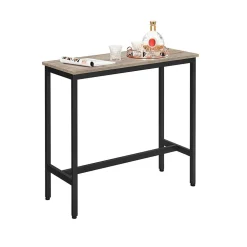 Sale SONGMICS Table d’appoint en forme de c 2 ports usb et prises noir boisé