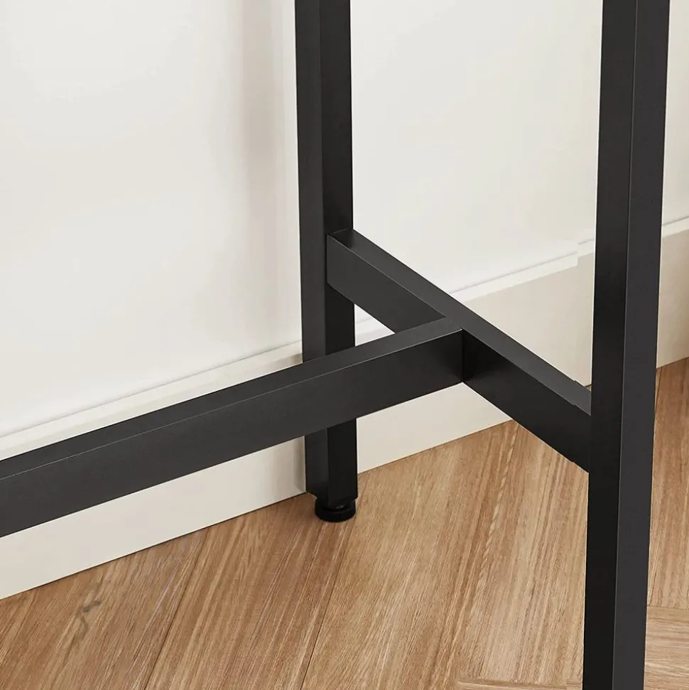 Sale SONGMICS Table d’appoint en forme de c 2 ports usb et prises noir boisé