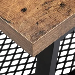 Store SONGMICS Table d'appoint maille industriel Marron Rustique