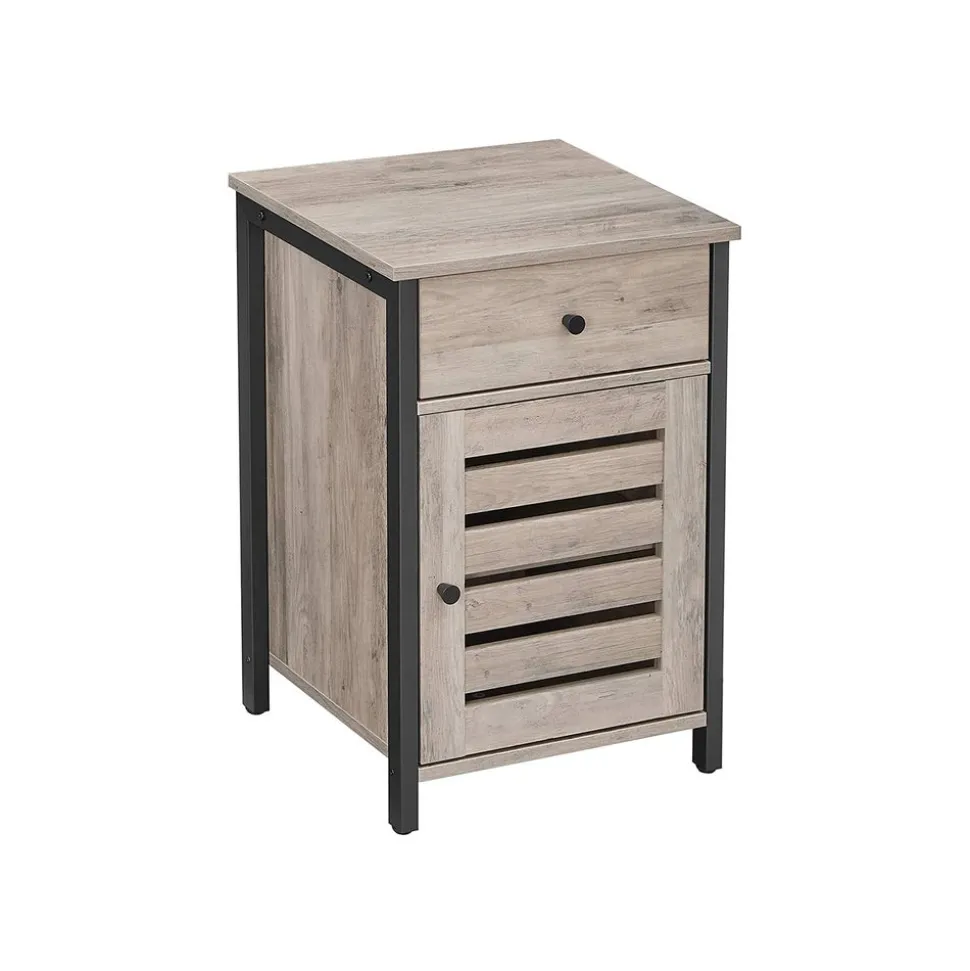 Shop SONGMICS Table d'appoint persienne grège