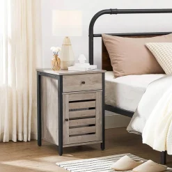 Shop SONGMICS Table d'appoint persienne grège