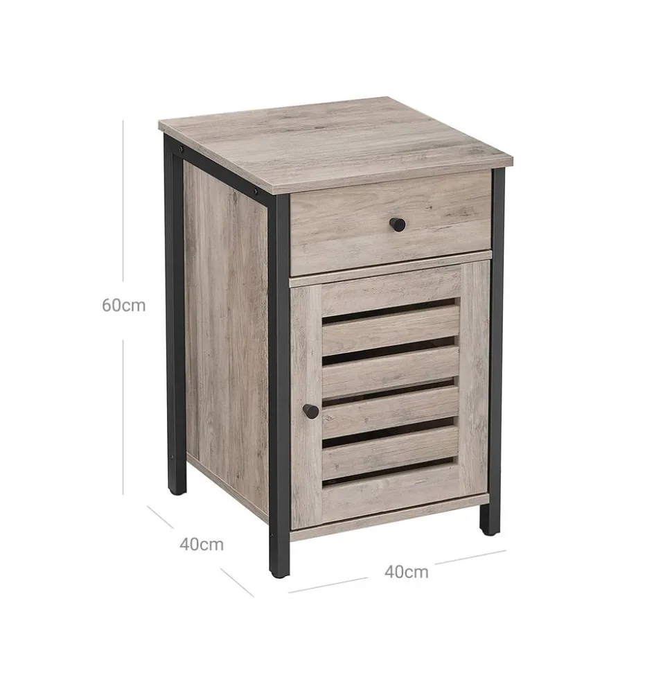 Shop SONGMICS Table d'appoint persienne grège