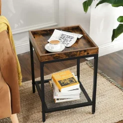 Best SONGMICS Table d'appoint rebords industriel