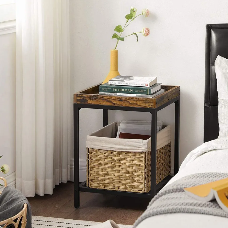 Best SONGMICS Table d'appoint rebords industriel