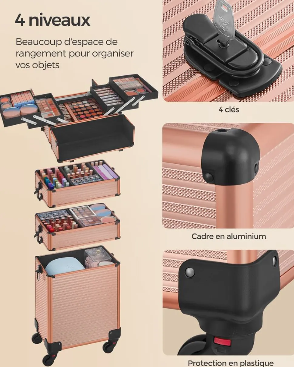 Best Sale SONGMICS Table d’appoint ronde à 2 niveaux blanc marbré et noir Blanc Marbré + Noir