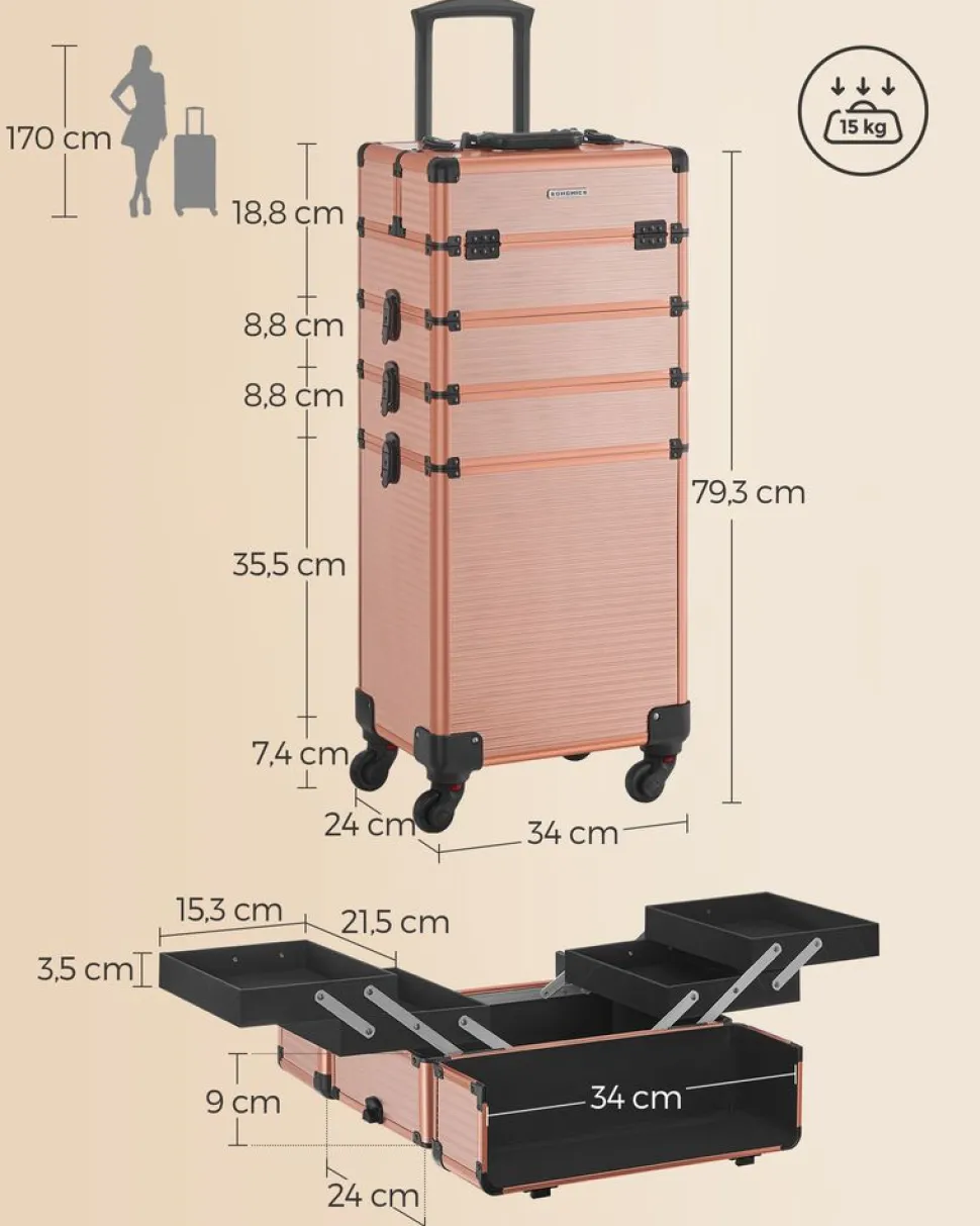 Best Sale SONGMICS Table d’appoint ronde à 2 niveaux blanc marbré et noir Blanc Marbré + Noir