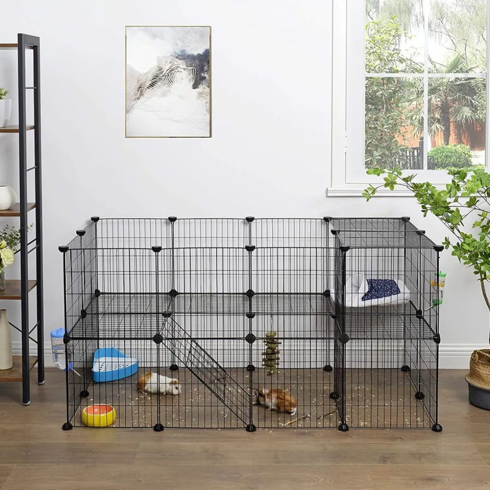 Hot SONGMICS Table d’appoint ronde à 2 niveaux blanc marbré