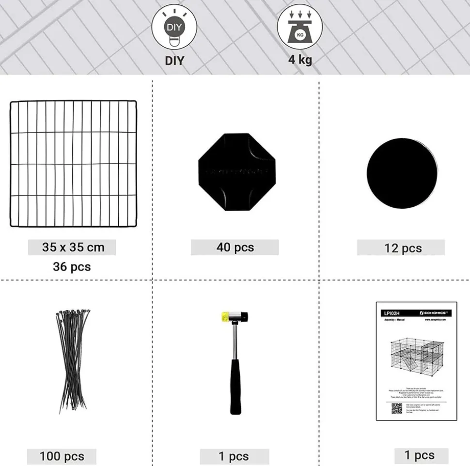 Hot SONGMICS Table d’appoint ronde à 2 niveaux blanc marbré