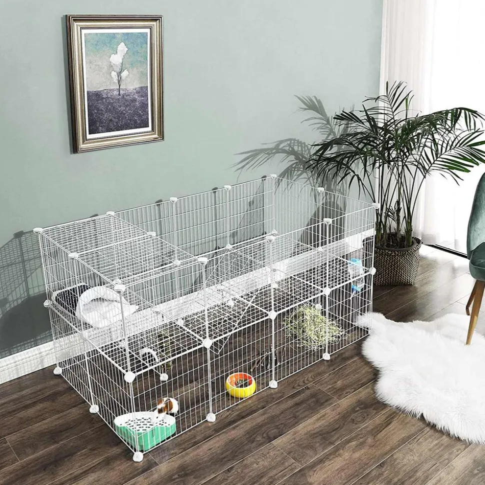 Hot SONGMICS Table d’appoint ronde à 2 niveaux blanc marbré