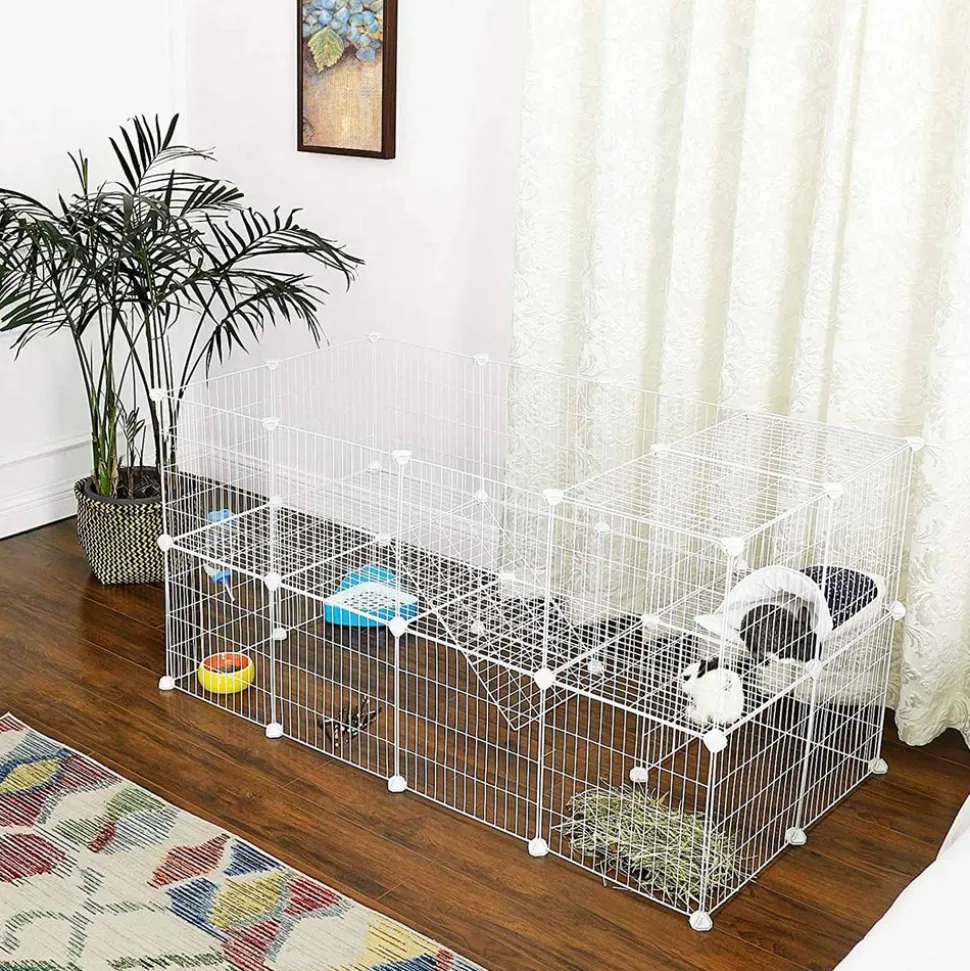 Hot SONGMICS Table d’appoint ronde à 2 niveaux blanc marbré