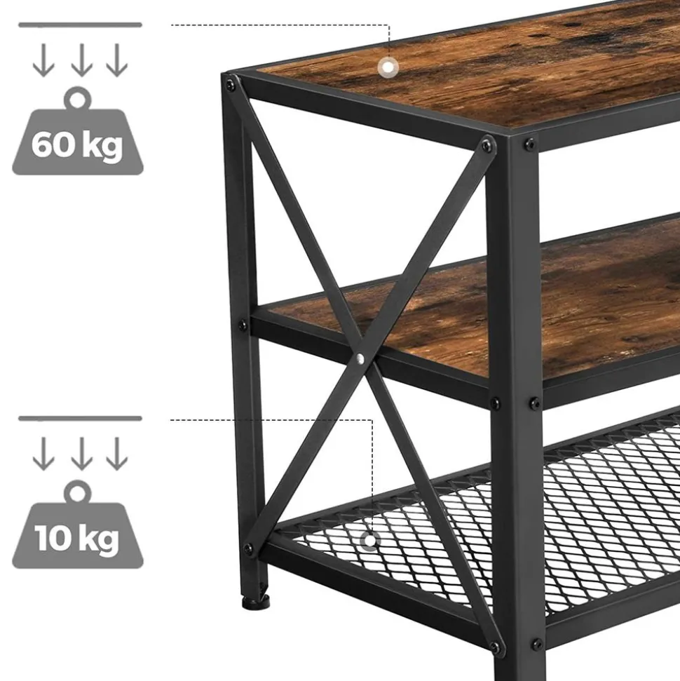 Store SONGMICS Table d'appoint ronde industriel
