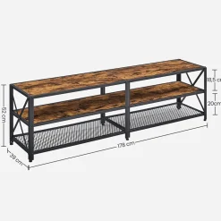 Store SONGMICS Table d'appoint ronde industriel