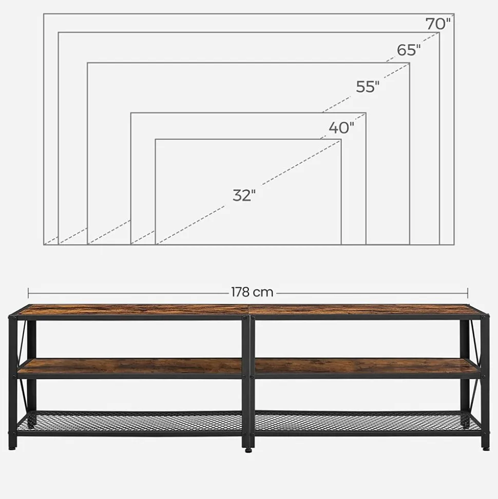 Store SONGMICS Table d'appoint ronde industriel